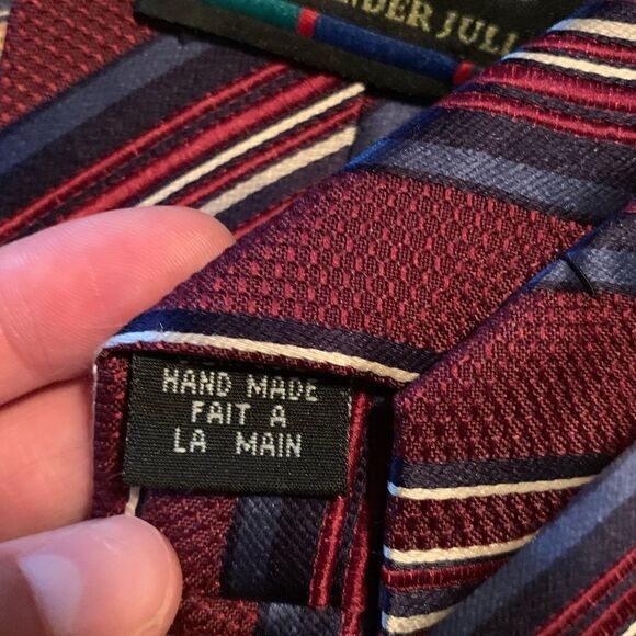 3 for $30! Colours by Alexander Julian stripped tie - Picture 5 of 9